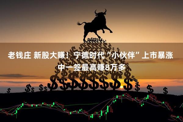 老钱庄 新股大赚！宁德时代“小伙伴”上市暴涨 中一签最高赚8万多