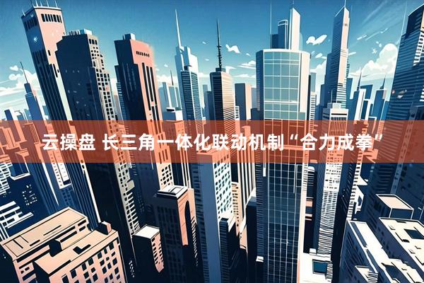 云操盘 长三角一体化联动机制“合力成拳”